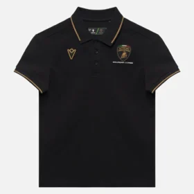 Automobili Lamborghini Squadra Corse Kid’s Black Polo Shirt